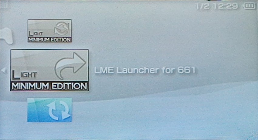 4.LMElauncherfor661を実行