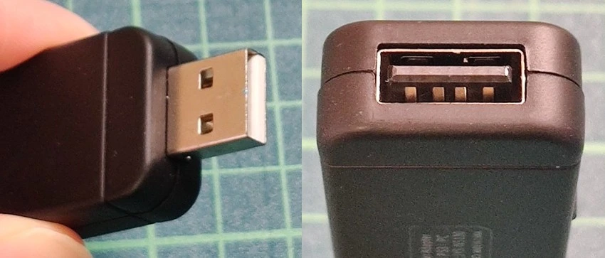 4.USBオスメス端子