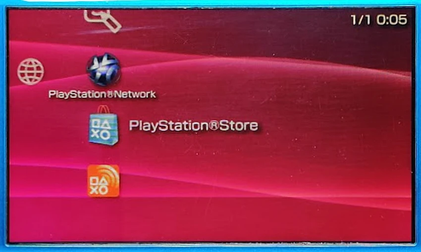 PSPのPlayStation Storeを選択