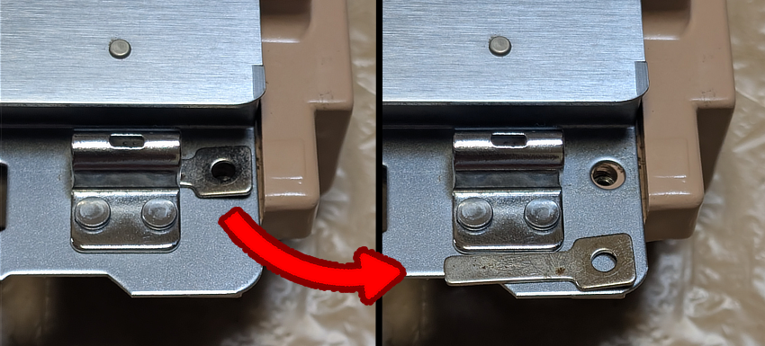 針床下段のナット
